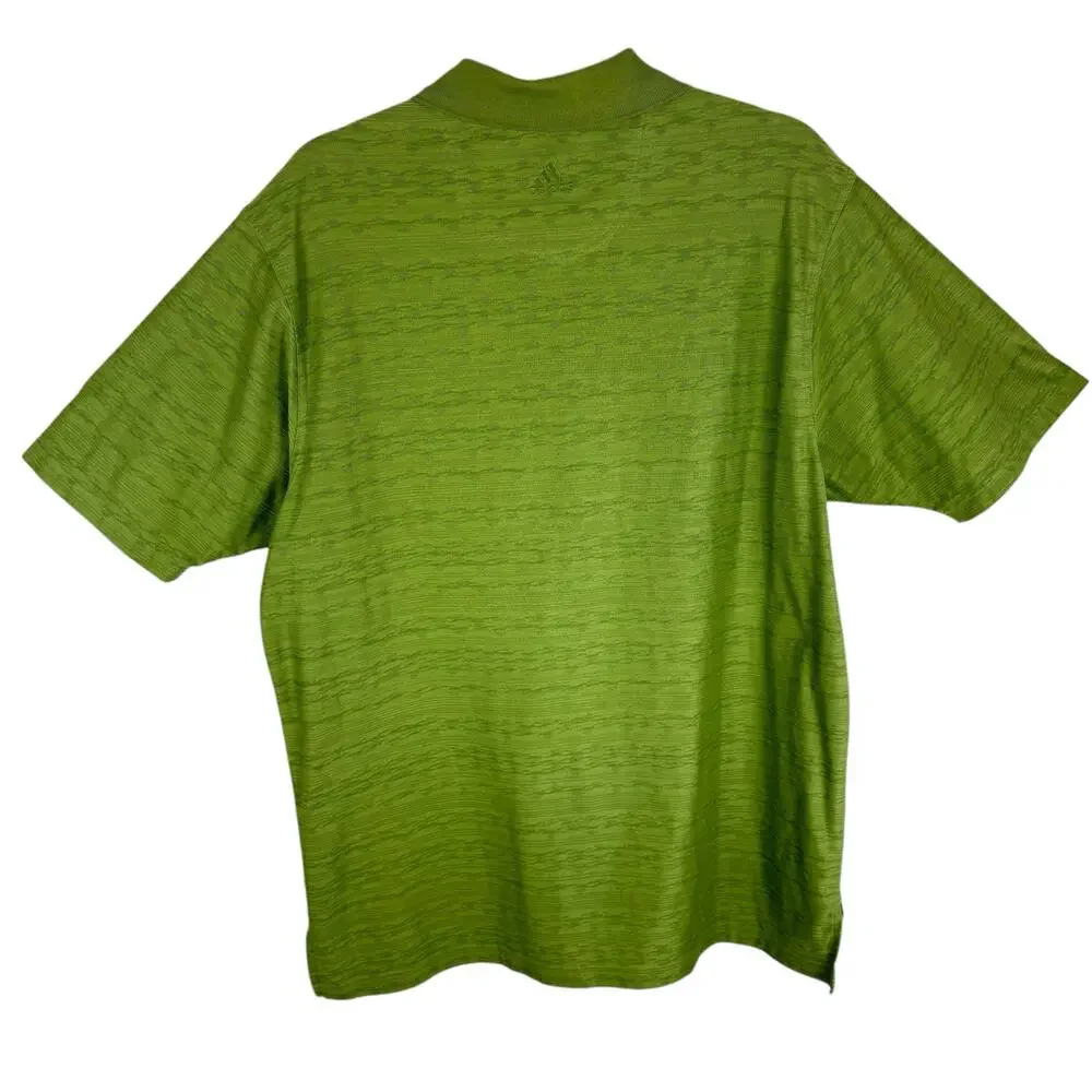 Adidas Climalite Mercerized Green Packers Short Sleeve Polo Shirt Sporty Men's M